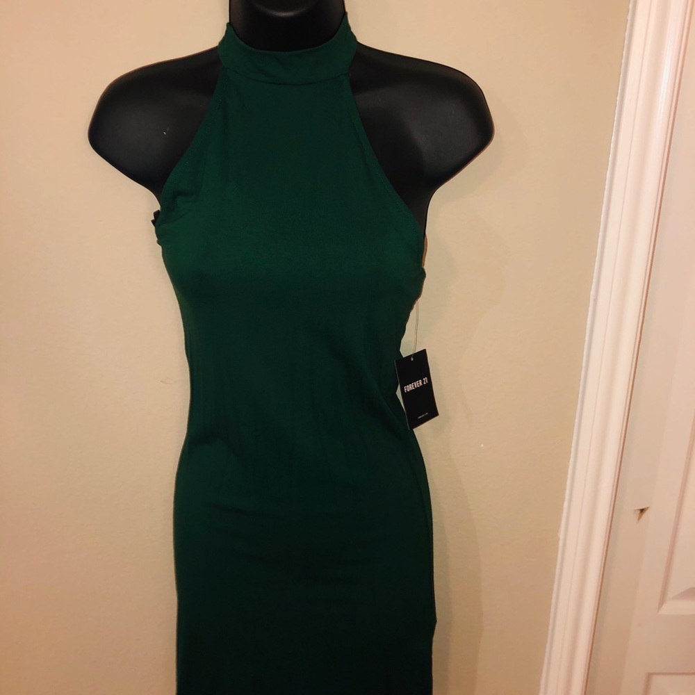 Green Strapless Dress From Forever21